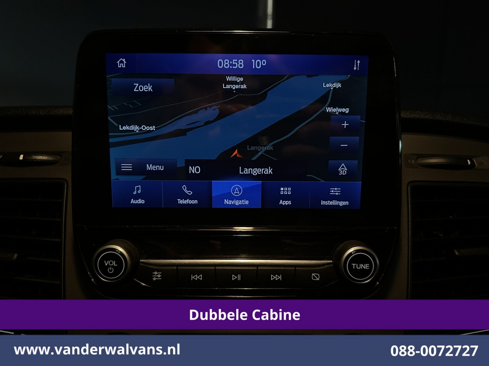 Ford Transit Custom 2.0 TDCI 131pk L2H1 Dubbele Cabine Euro6, Auto's, Dealer onderhouden, 4 cilinders, 2800 kg, Wit