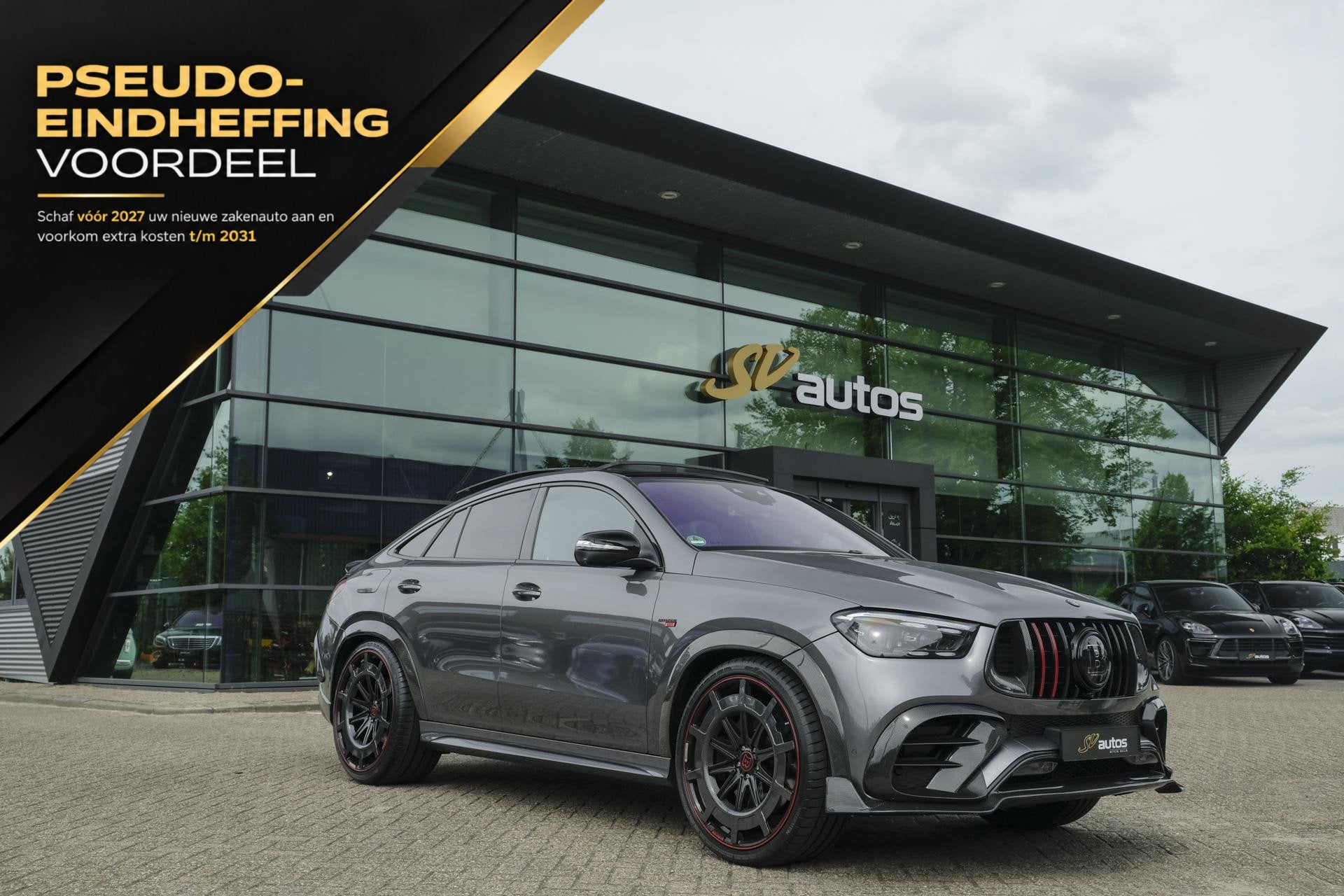 Mercedes-Benz GLE-klasse Coupé GLE450d AMG 390pk Brabus Roc, Auto's, 390 pk, Leder, Bedrijf, Vierwielaandrijving