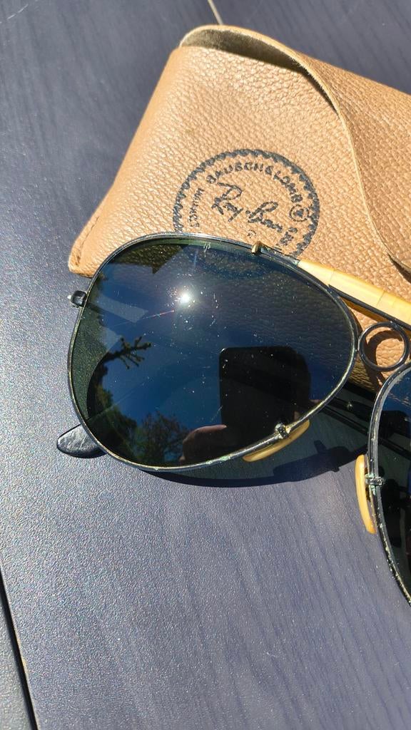 Ray-Ban Bausch&Lomb Black Shooter Vintage jaren '80 *UNIEK*, Ophalen of Verzenden, Zwart, Ray-Ban