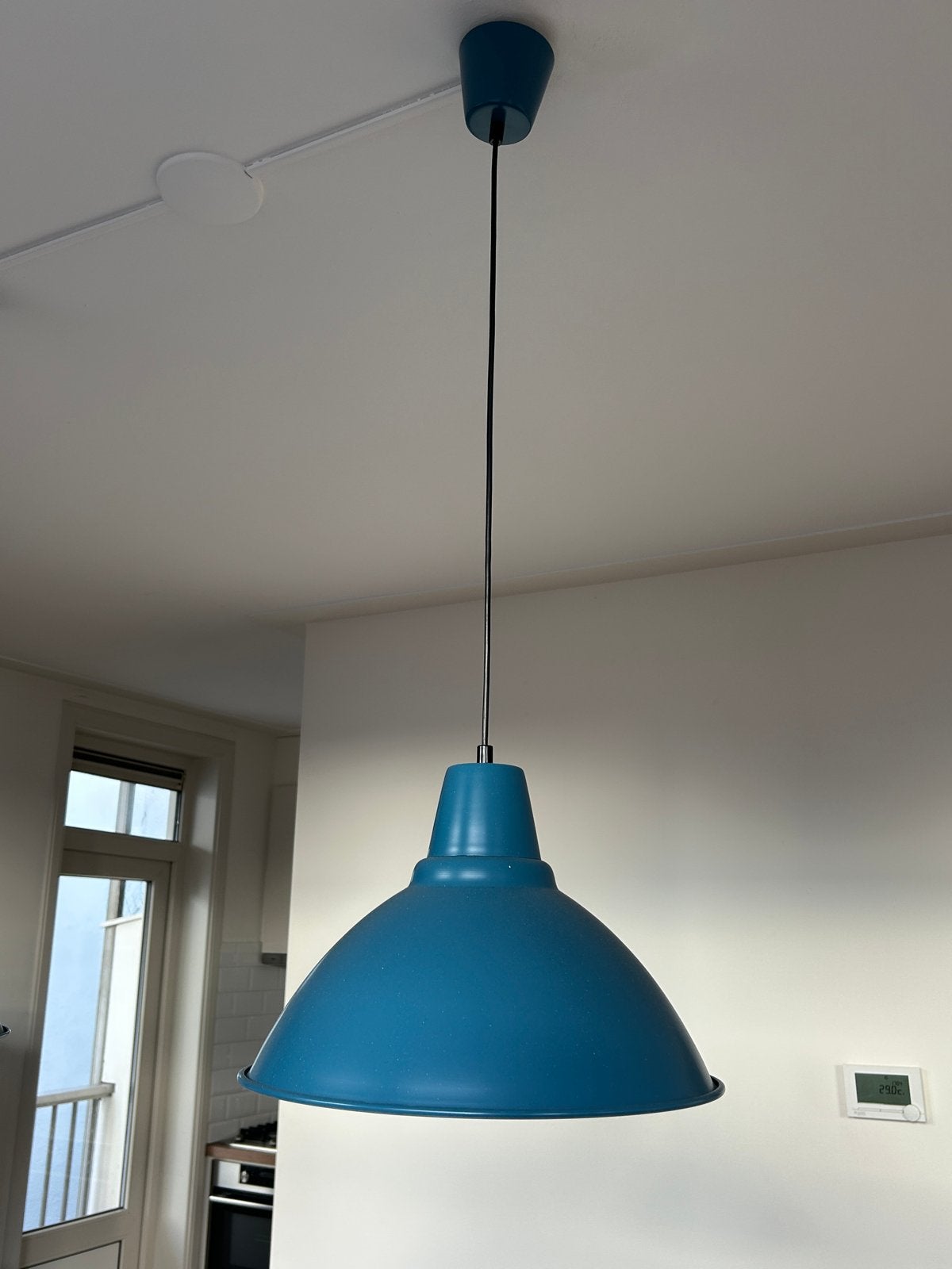 IKEA Hektar hanglamp - Blauw, Ophalen, Zo goed als nieuw, Metaal, E27 (groot)