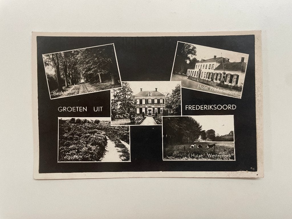 D859 Oude ansichtkaart Drenthe : Groeten uit Frederiksoord, Ophalen of Verzenden, Voor 1920, Ongelopen, Drenthe