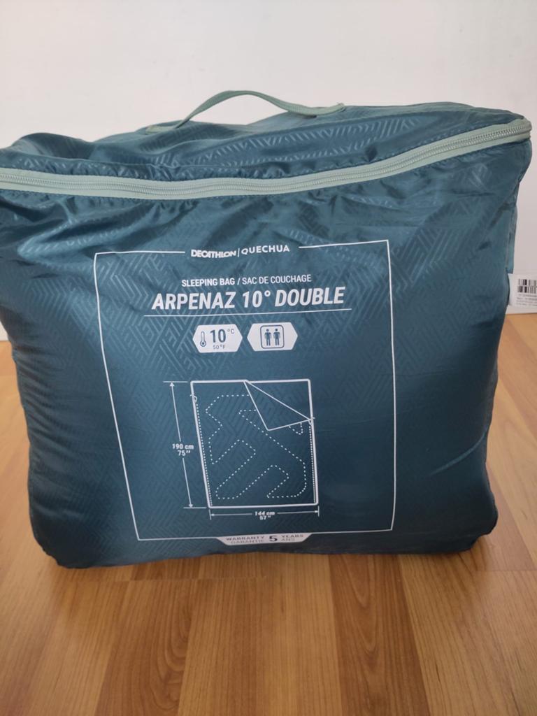 Quechua Arpenaz 10 Double Slaapzak - Zo goed als nieuw, Ophalen, Zo goed als nieuw