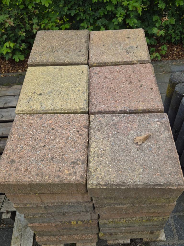 20x20 terrastegels, 42 stuks, Tuin en Terras, Tegels en Klinkers, Ophalen, Gebruikt, Beton, Overige typen