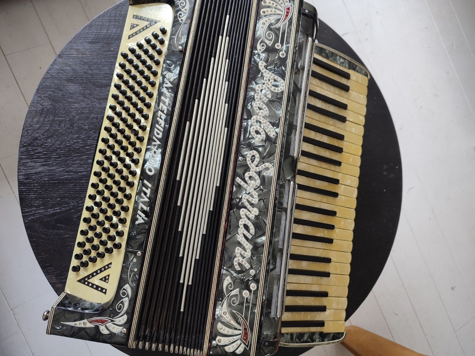 Originele Paolo Soprani Castelfidardo Italia accordeon, Overige merken, Gebruikt, Met koffer, Ophalen of Verzenden