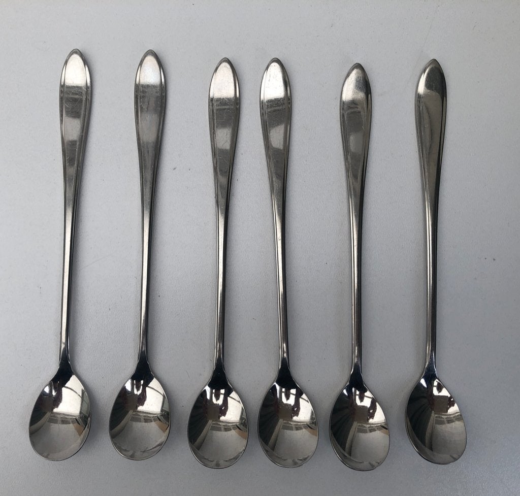 6 Sorbetlepels  - Gero Zilmeta - Model 718 - puntfilet, Ophalen of Verzenden