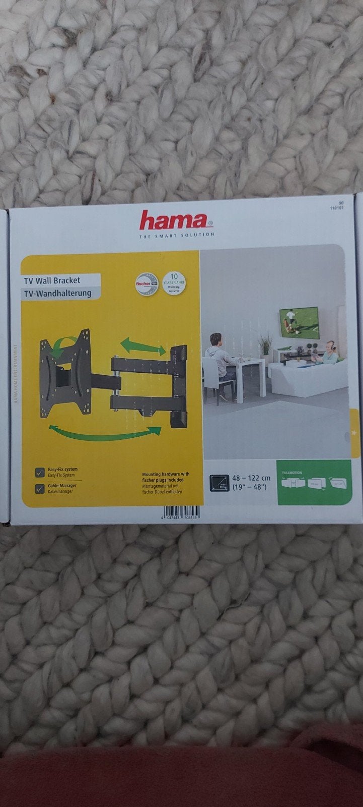 Tv wandbeugel, Ophalen, Gebruikt, Metaal, Wandhanger