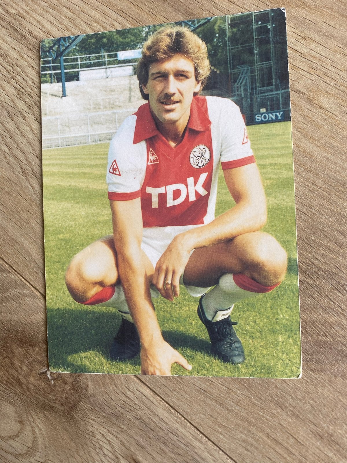 Ajax Spelerskaart Ronald Spelbos - Vintage Voetbalkaart, Ophalen of Verzenden, Gebruikt, Ajax, Spelerskaart