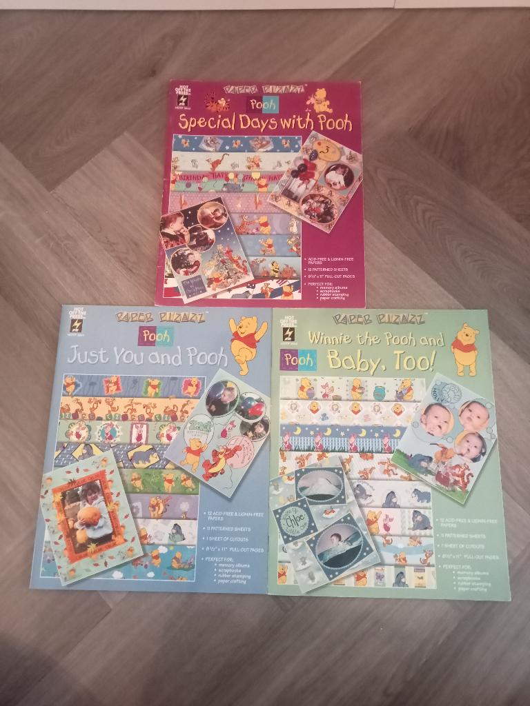 Kaarten maak Boekjes Paper Pizazz "Pooh" 3x (NIEUW), Ophalen of Verzenden, Nieuw, Disney, Knipvel