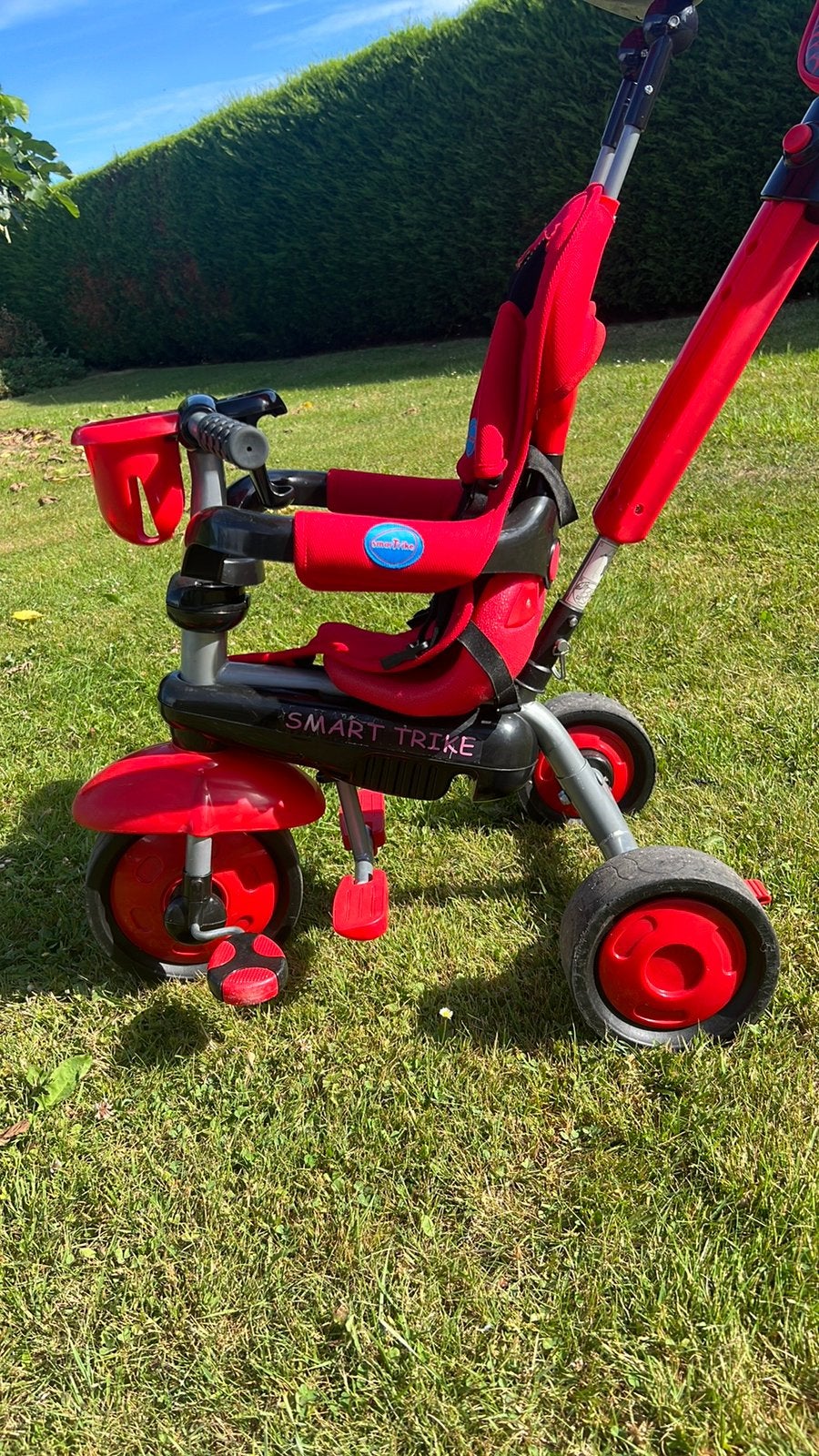 Smart trike duwstang zonneklep opbergtasje, Ophalen, Zo goed als nieuw, Duwstang