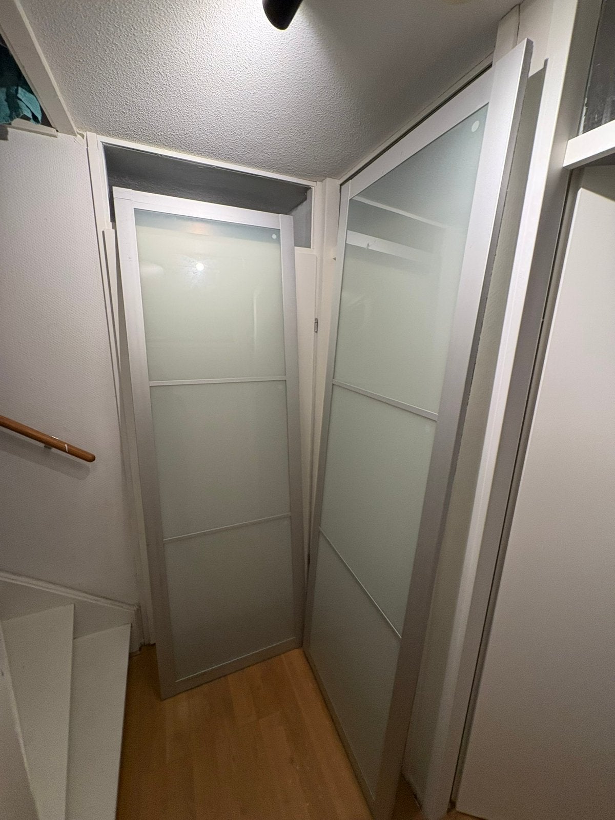 IKEA PAX schuifdeuren 2x 75x236 cm – matglas, Ophalen, Gebruikt, Minder dan 25 cm, 200 cm of meer