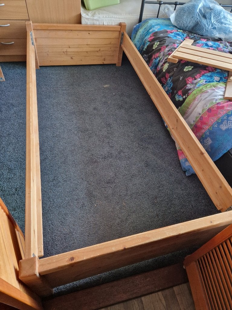 Slaapbed, Huis en Inrichting, Ophalen, Gebruikt, 90 cm, 190 cm of minder