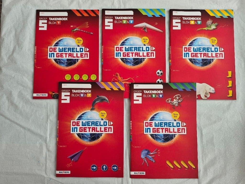 De Wereld in Getallen versie 5.1 – Takenboek - Groep 5, Boeken, Ophalen of Verzenden, Nieuw, Overige niveaus, Overige vakken