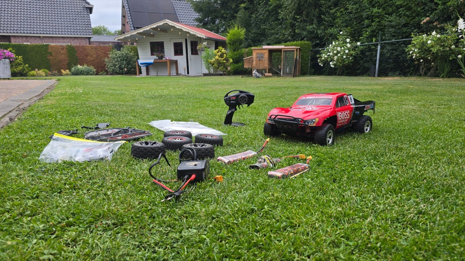 Traxxas Slash over compleet en startklaar 1/10 lcg, Ophalen of Verzenden, Zo goed als nieuw, Auto offroad