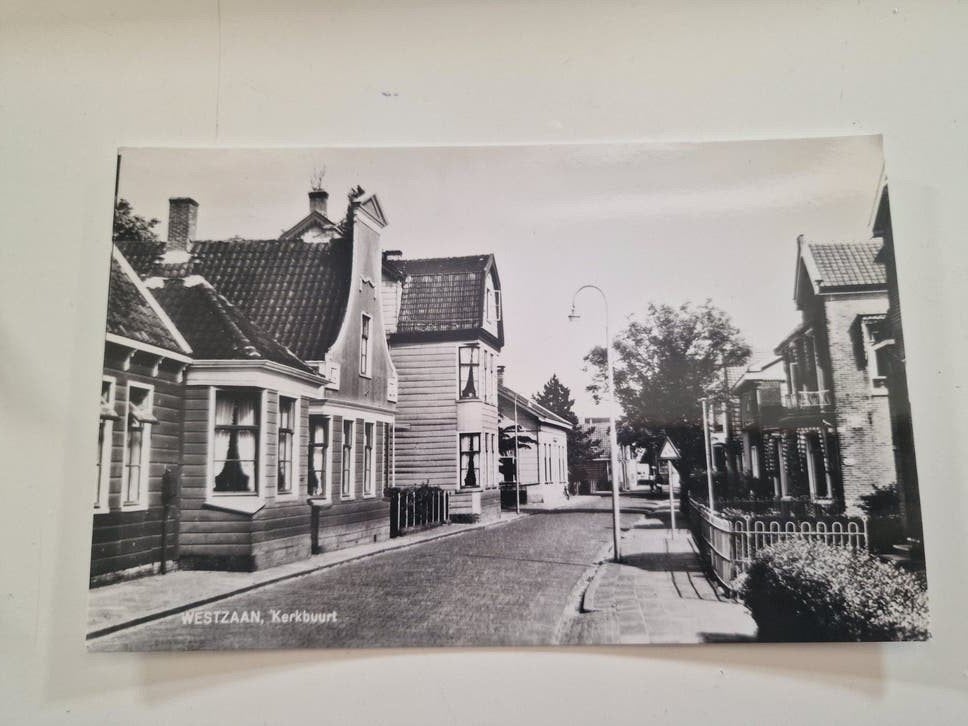 Oude Ansichtkaart Westzaan, Kerkbuurt, Ophalen of Verzenden, 1920 tot 1940, Ongelopen, Noord-Holland