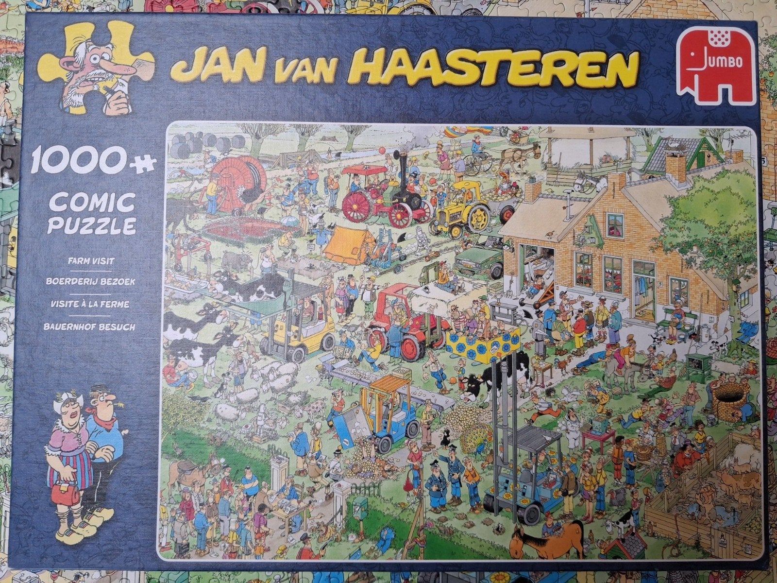 Jan van Haasteren Boerderij bezoek te koop/te ruil, Hobby en Vrije tijd, Denksport en Puzzels, Ophalen of Verzenden, 500 t/m 1500 stukjes