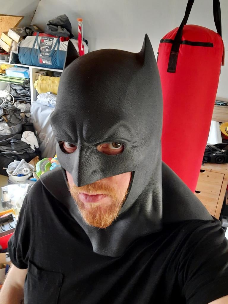 John Ninco Batman v Superman Batman cowl Masker, Ophalen of Verzenden