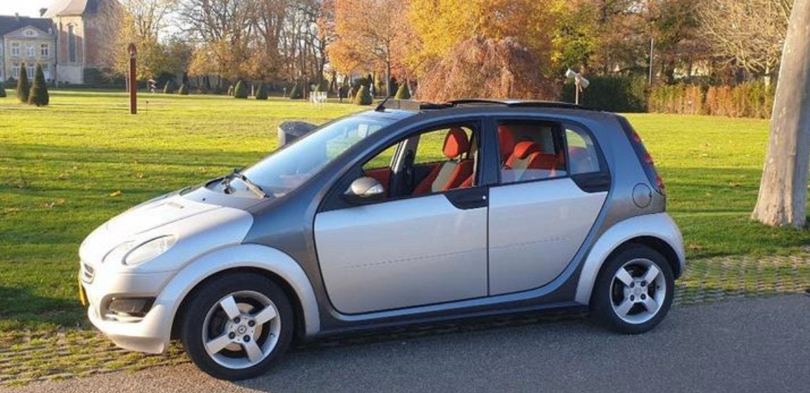 Smart ForFour 1.3 2005  pano schuifdak, Auto's, Smart, Stof, 40 €/maand, Origineel Nederlands, Overige kleuren