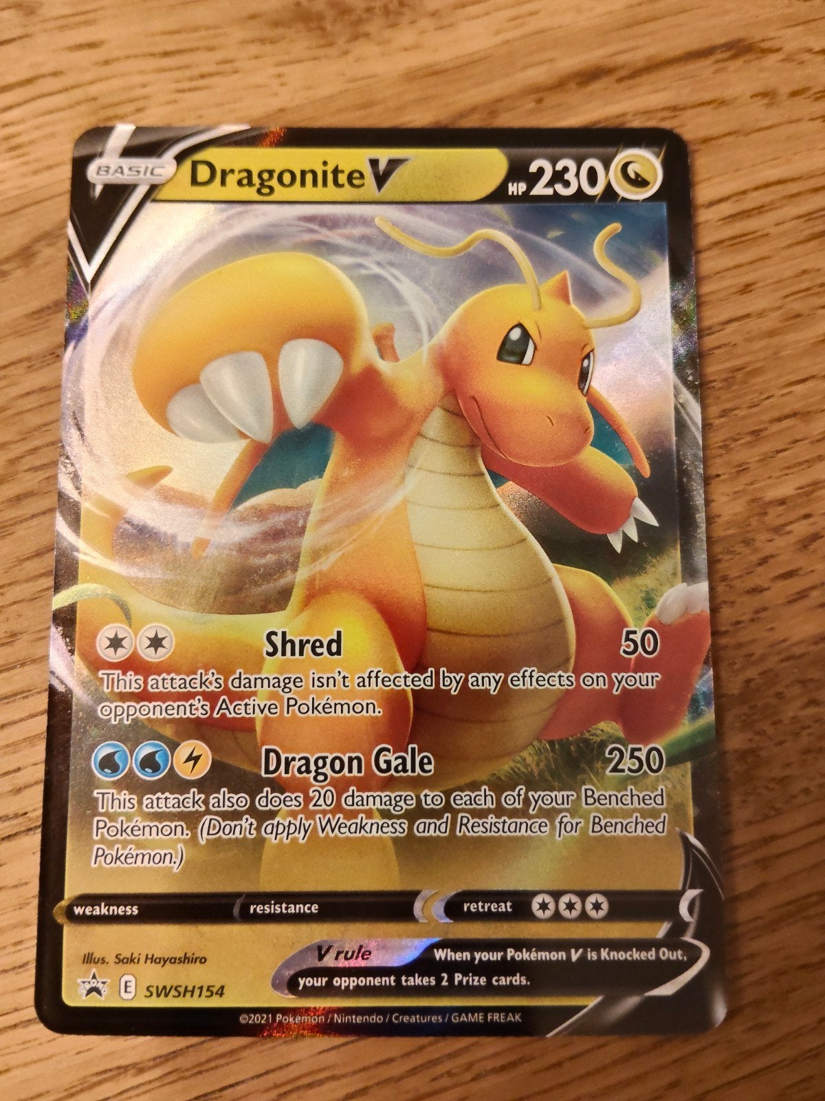 Dragonite V promo, Ophalen of Verzenden, Zo goed als nieuw, Losse kaart