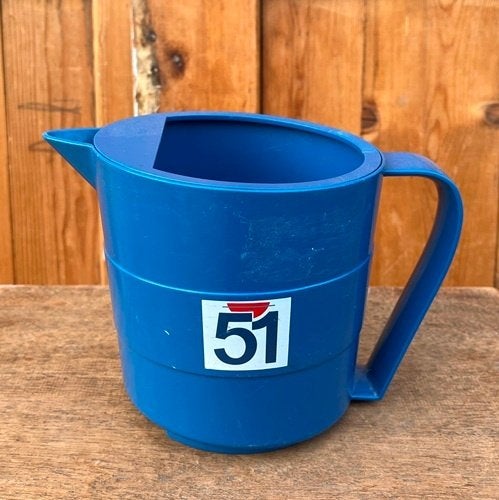 Waterkan Pastis 51 blauw plastic origineel Frankrijk, Ophalen of Verzenden