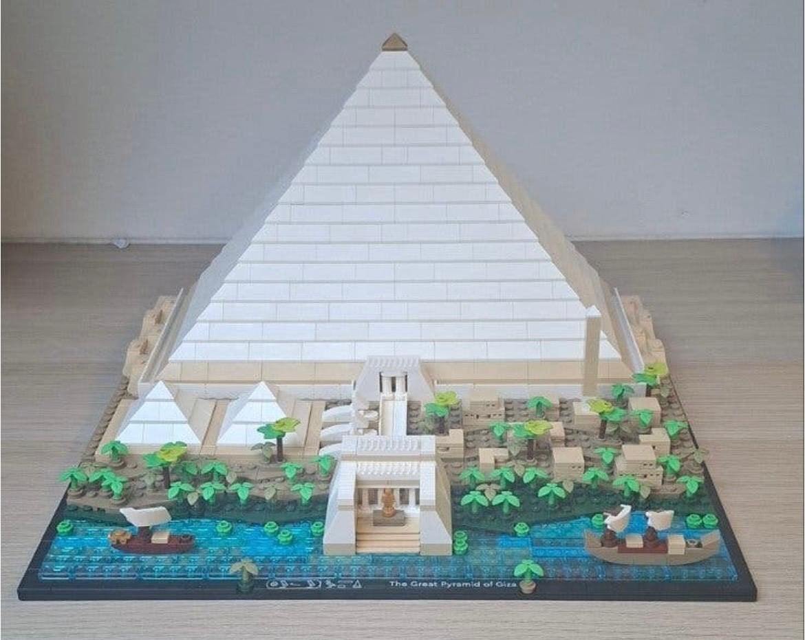 lego architecture 21058 great piyramid of giza (inc. doos), Lego, Architecture, Ophalen of Verzenden, Zo goed als nieuw