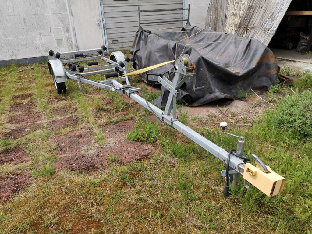 Boottrailer 750kg. goede staat., Ophalen, Minder dan 1500 kg, Minder dan 6 meter, Zo goed als nieuw
