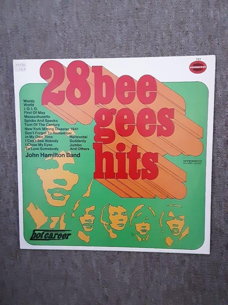 vinyl lp John Hamilton Band 28 bee gees hits, LP, Gebruikt, Pop, Originele persing