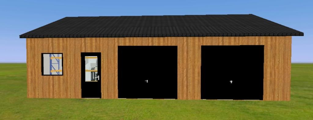 Geisoleerde schuur 10x12 - Sandwichpanelen houtlook, Tuin en Terras, Ophalen, Nieuw, Metaal, Overige typen