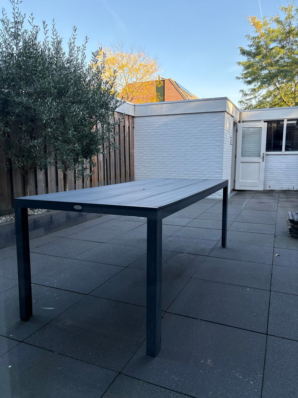 Jutlandia tuintafel - Grijs, rechthoekig, Ophalen, Gebruikt, Rechthoekig, Overige materialen