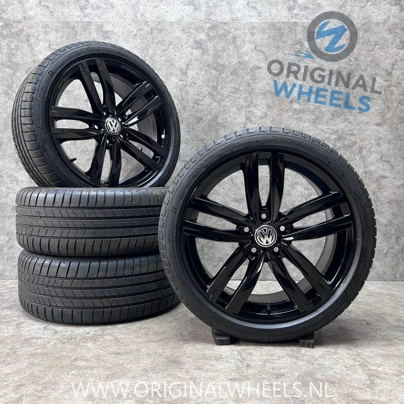 18 inch originele Durban velgen + zomerbanden VW Golf zwart, 18 inch, Gebruikt, -, -