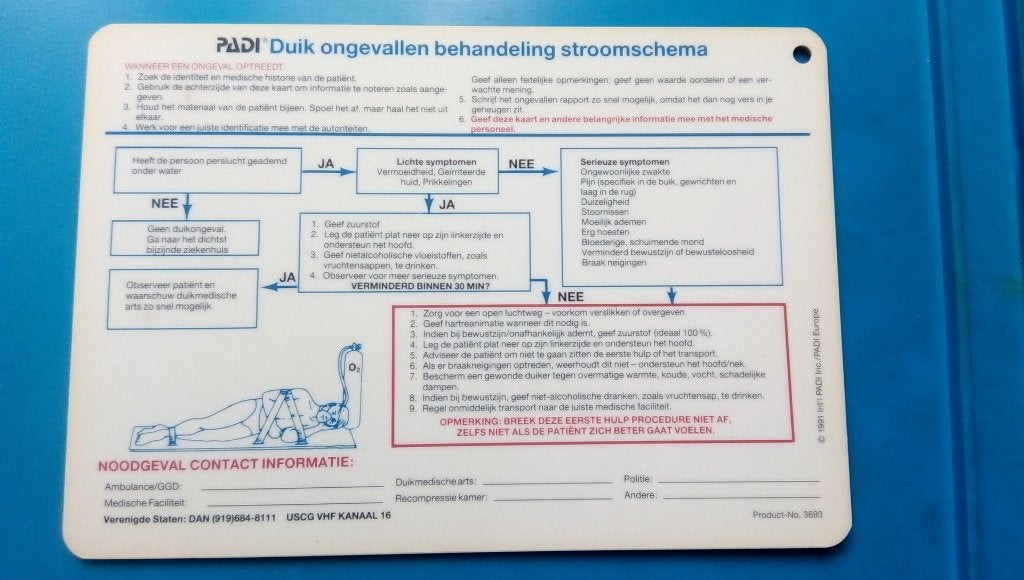 PADI Accident management, Ophalen of Verzenden