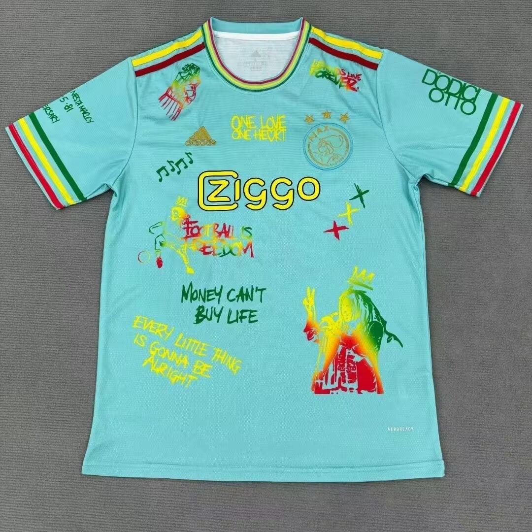 Ajax Custom Bob Marley Shirt Groen - Nieuw! Fan Versie, Verzenden, Nieuw, Shirt