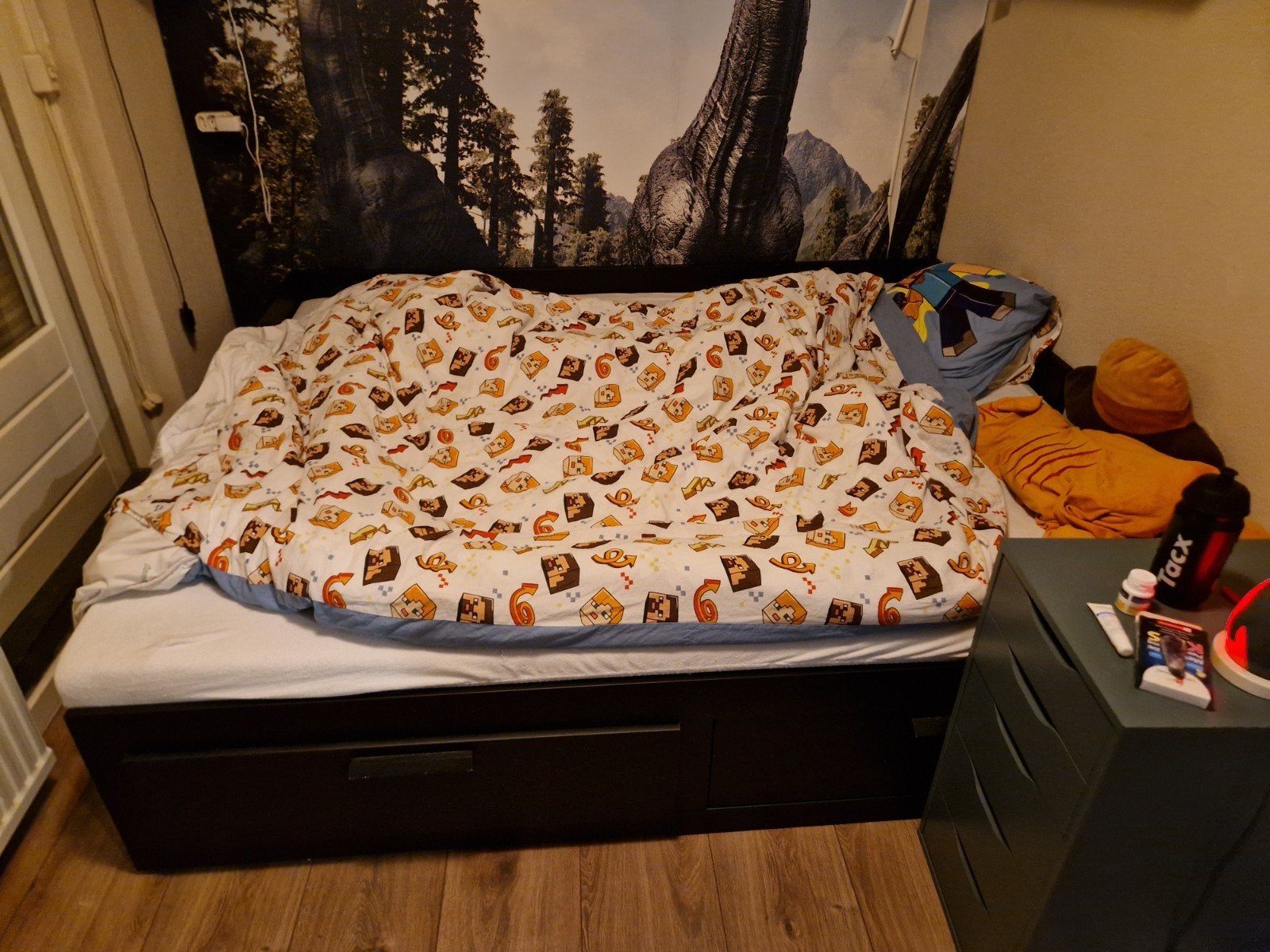 Gratis: Inschuifbaar bed 90/180x200 cm inclusief matras, Huis en Inrichting, Slaapkamer | Bedden, Ophalen, Tweepersoons, 180 cm