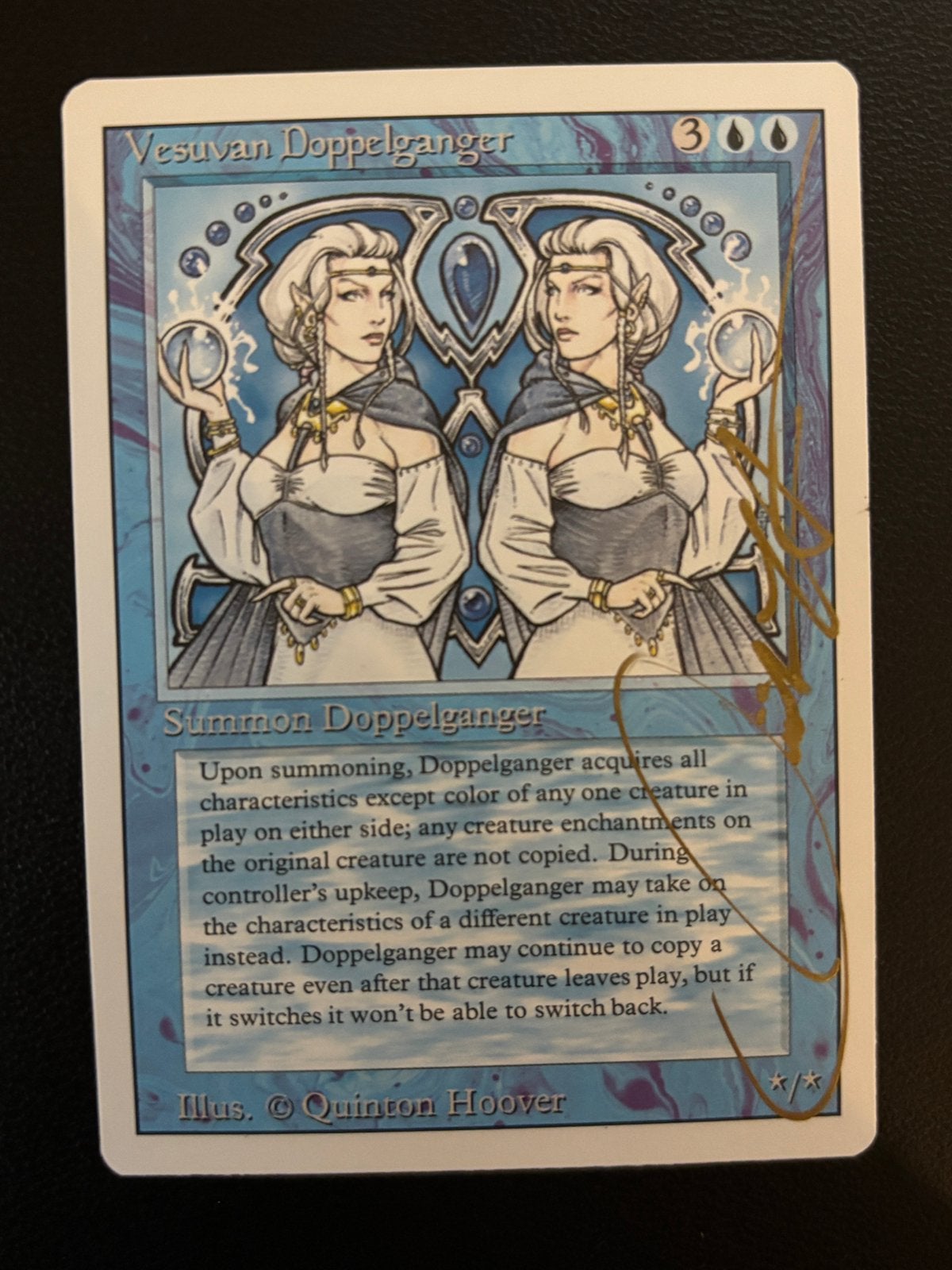 Prachtige Signed Recised Vesuvan Doppelganger, Ophalen of Verzenden, Zo goed als nieuw