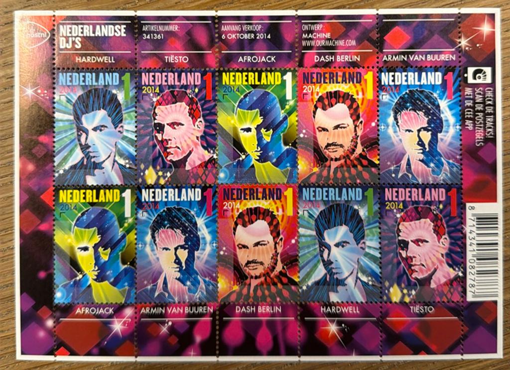Postzegels pf. Nederlandse dj's, Ophalen of Verzenden, Na 1940, Postfris