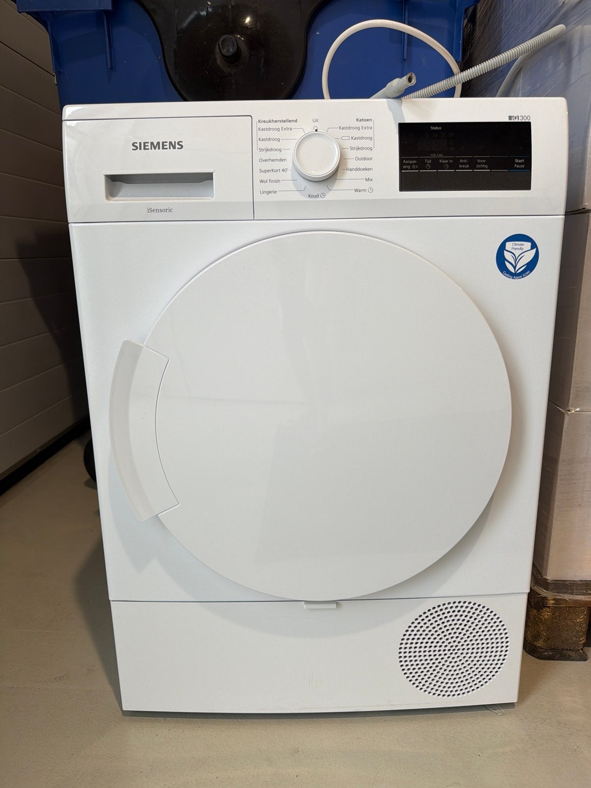 Siemens iQ300 warmtepompdroger, Witgoed en Apparatuur, Wasdrogers, Gebruikt, 8 tot 10 kg, Ophalen of Verzenden, Voorlader