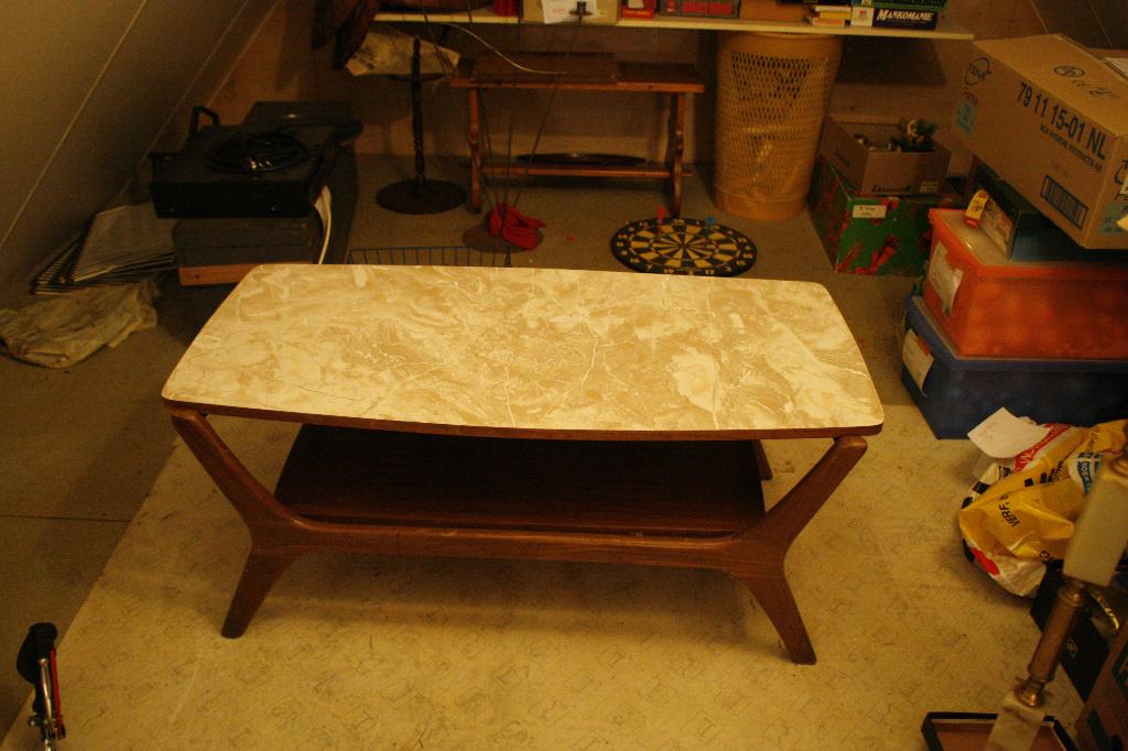Retro Salontafel / koffietafel 100Lx44Hx47B, Huis en Inrichting, Tafels | Salontafels, Ophalen, Minder dan 50 cm, Gebruikt, 100 tot 150 cm