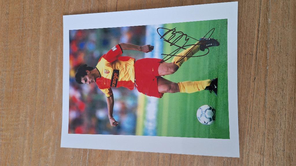 Foto 20x25 cm met handtekening; Jocelyn Blanchard # Lens, Ophalen of Verzenden, Nieuw, Buitenlandse clubs, Overige typen