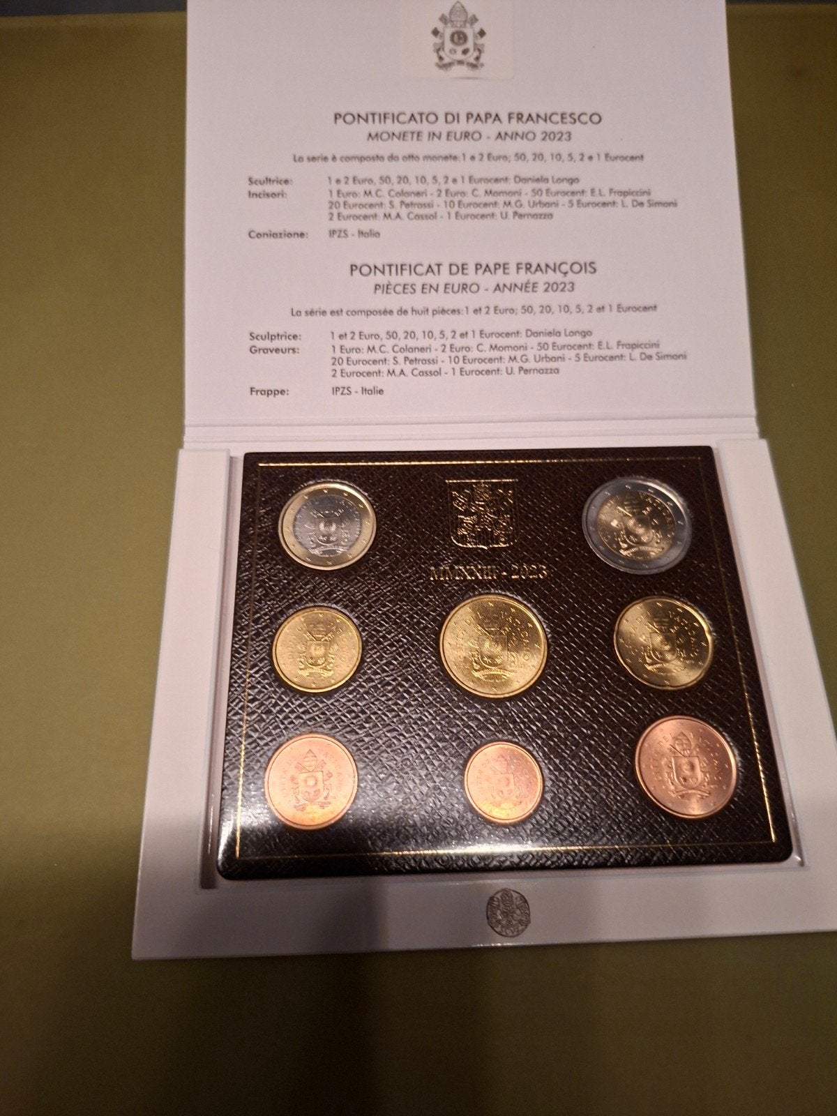 Vaticaanstad Euro Muntset 2023 - Pontificaat Paus Franciscus, Ophalen of Verzenden, Vaticaanstad, Overige waardes, Setje