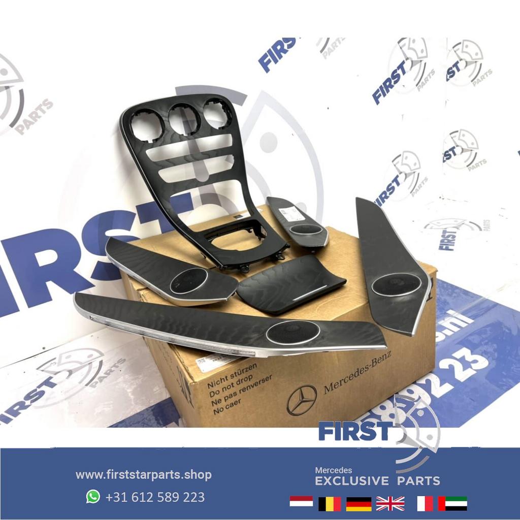 W205 interieur set ESSEN HOUT Mercedes C Klasse middenconsol, Gebruikt, -, Ophalen of Verzenden, -