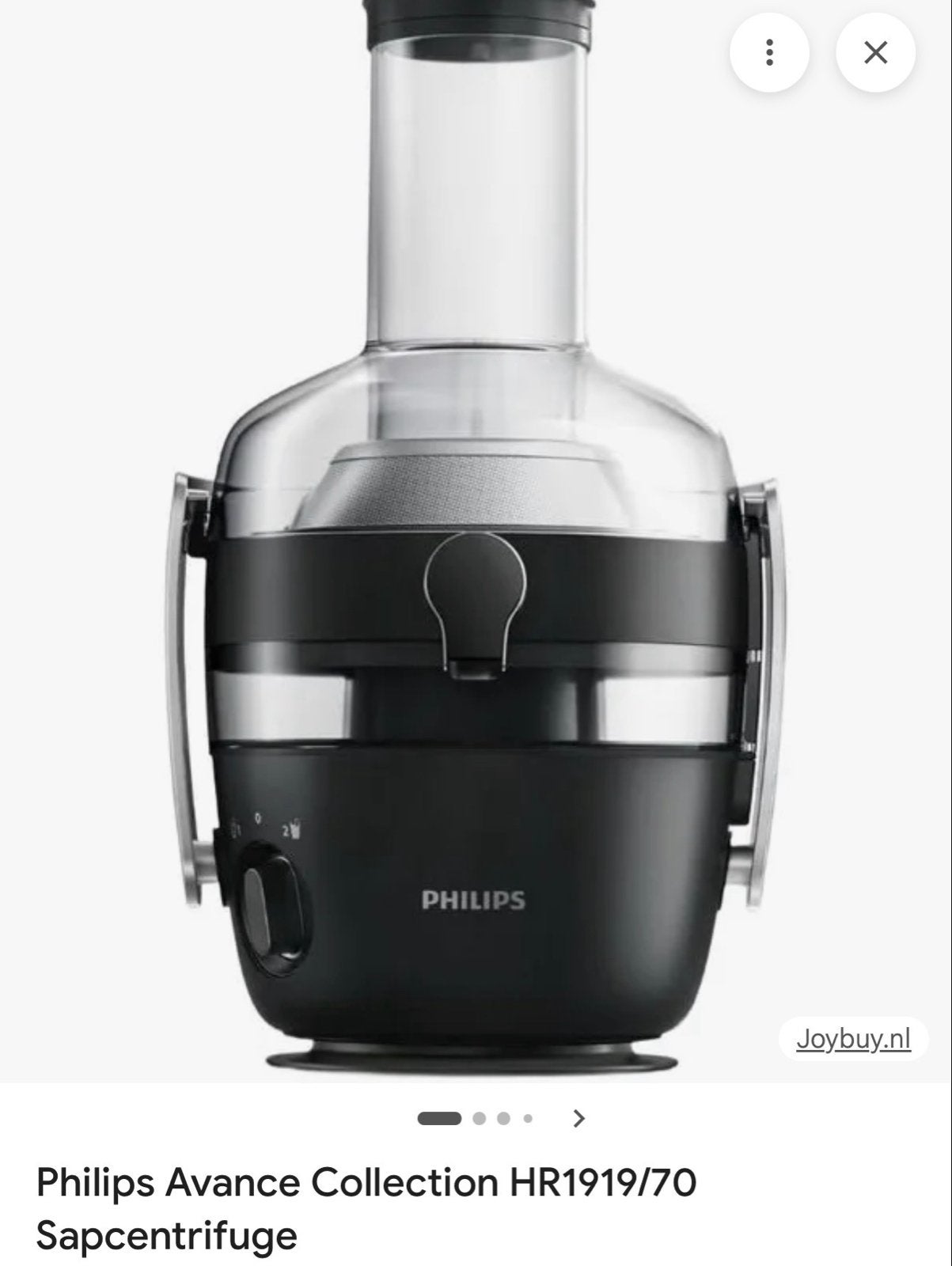 Philips Avance Collection HR1919/70 Sapcentrifuge, Ophalen, Gebruikt