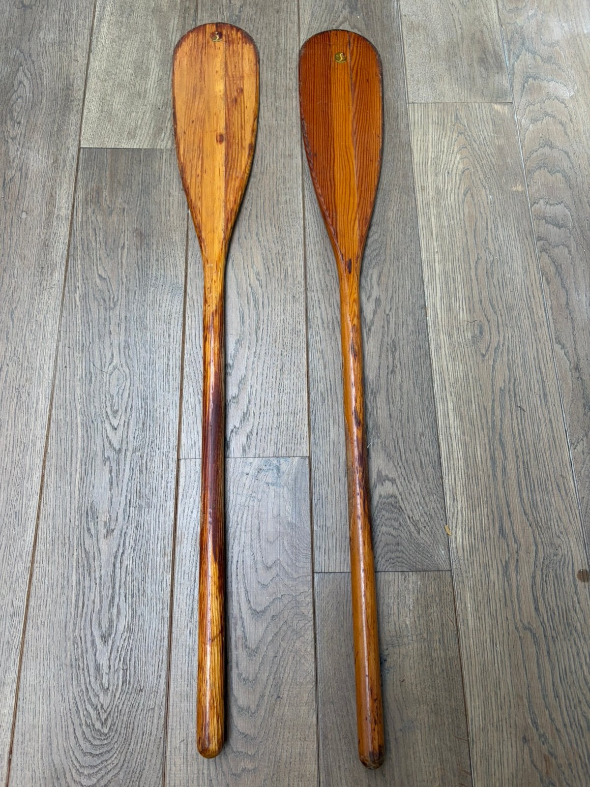 Vintage kajak peddels PGH – Vereintes Schaffen,Wolfen,GDR’., Ophalen of Verzenden, Gebruikt