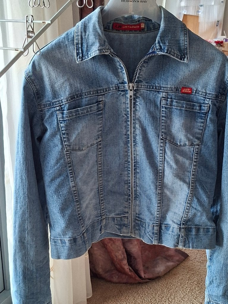 spijkerjasje maat 38, Maat 38/40 (M), Blauw, Ophalen of Verzenden, Onbekend