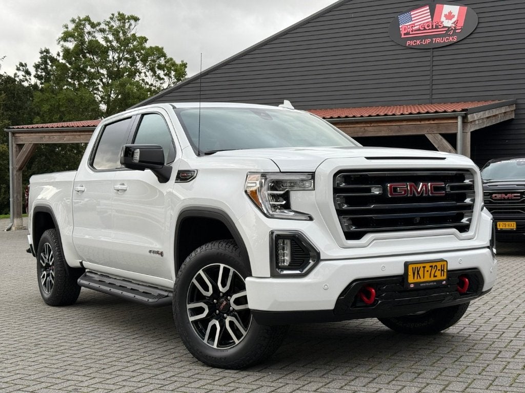 GMC Sierra AT4 6.2L V8 Pick-Up Bedrijfswagen, Auto's, Automaat, Wit, Leder, Bedrijf