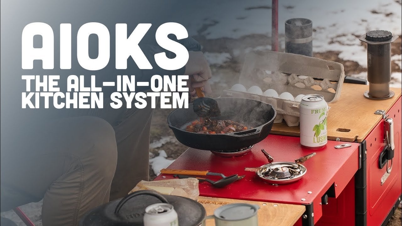 iKamper Aioks All-in-One Keukensysteem/keukenbox, Ophalen of Verzenden, Zo goed als nieuw