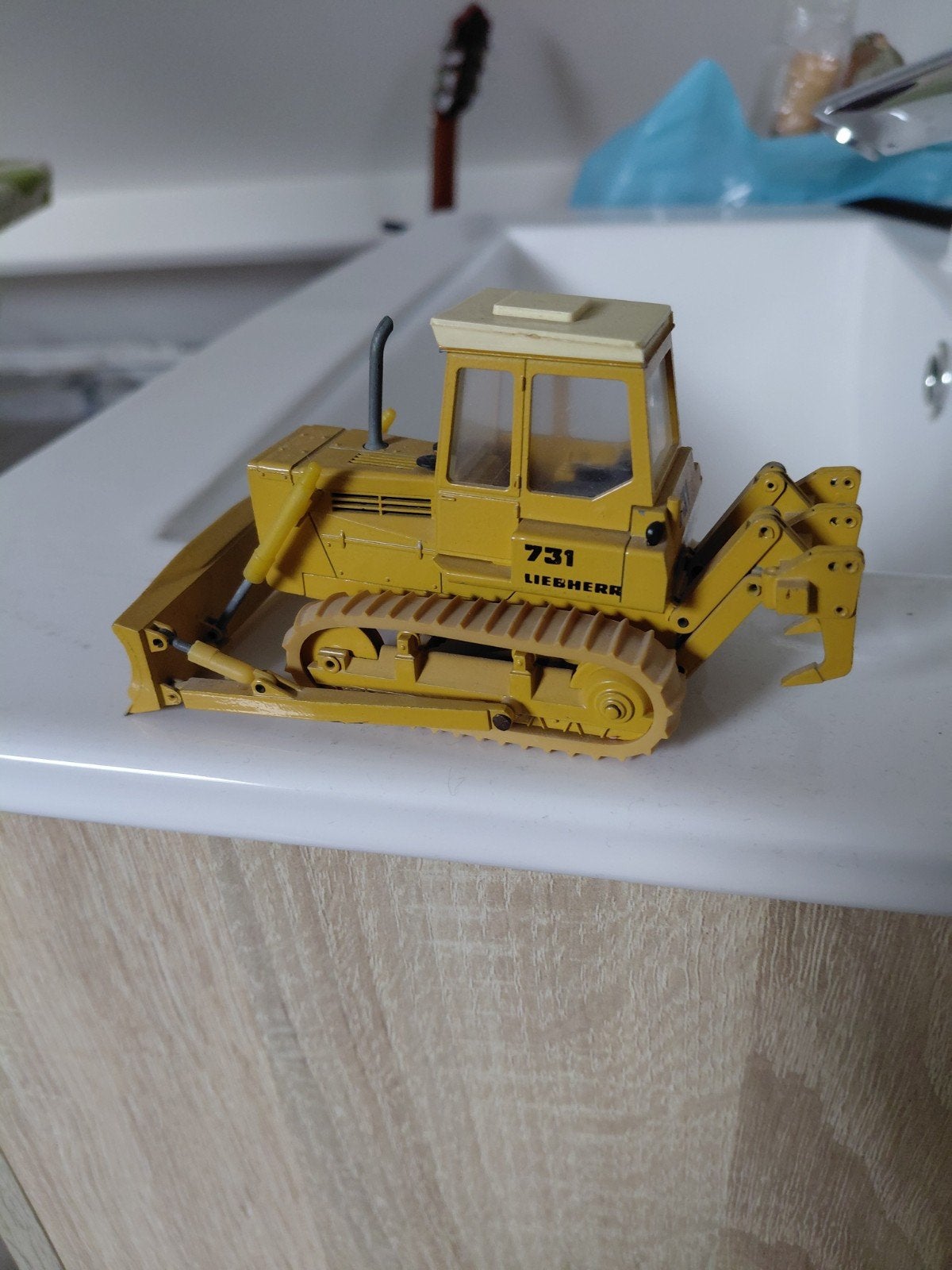 liebherr 731 miniatuur mooie, Ophalen of Verzenden, Hijskraan, Tractor of Landbouw, Conrad