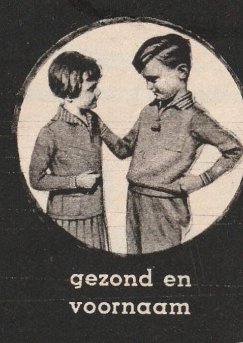 Retro reclame 1933 Bleyle kindermode jongetje meisje Leiden, Verzenden, Overige typen