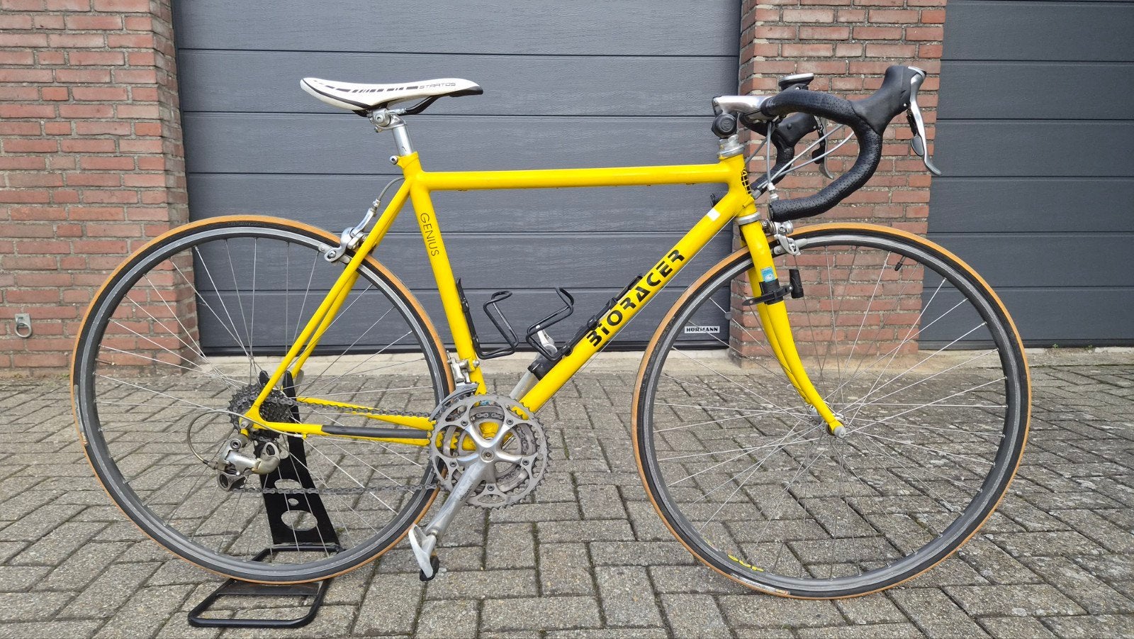 Bioracer Genius Columbus racefiets - Geel-51 cm, 28 inch, Gebruikt, Staal, 49 tot 53 cm