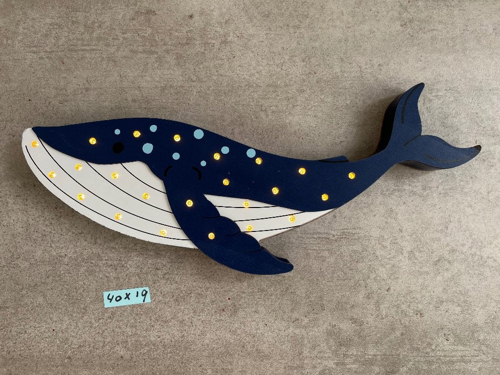 Dolfijn lampje, Blauw, Ophalen of Verzenden, Zo goed als nieuw, Kinderlamp