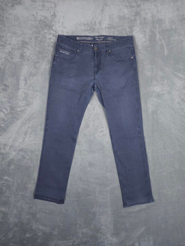 Pme Legend Broek Nightflight W35 L32 Slim Fit Blauw., Blauw, ., Ophalen of Verzenden, Zo goed als nieuw