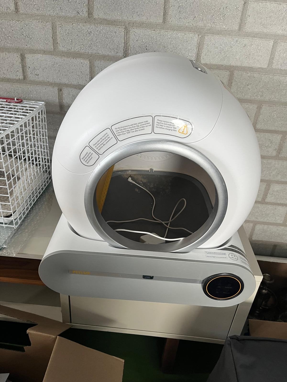 Automatische kattenbak, Dieren en Toebehoren, Kattenbakken, Gebruikt, Ophalen